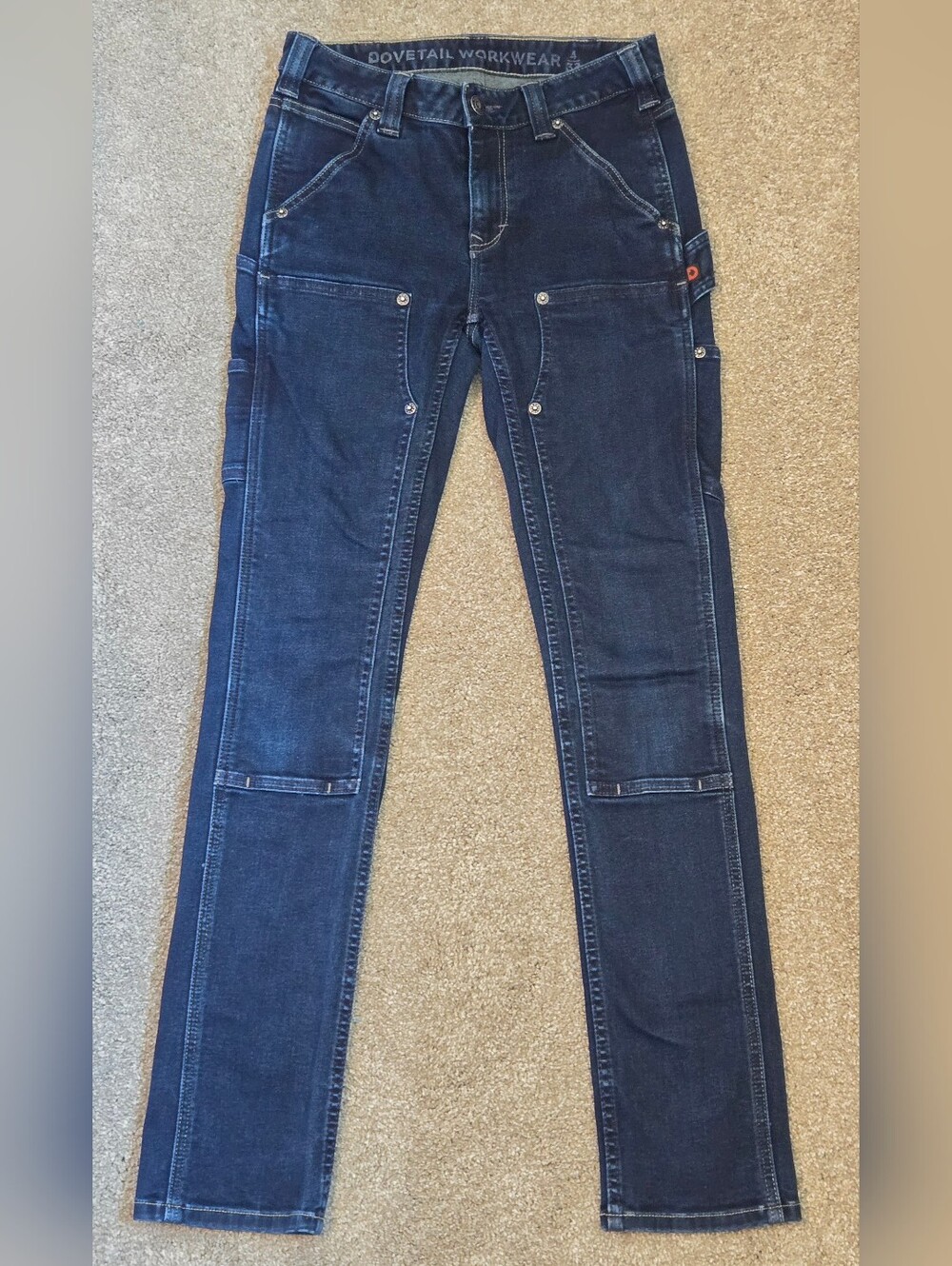 Dovetail Workwear The Maven Slim Denim Work Pant Size 4/32